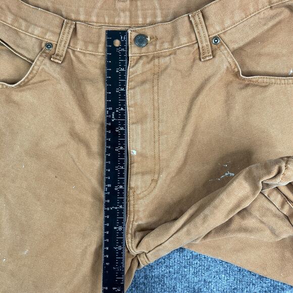 Big Smith Men’s W36 Brown Work Shorts Utility Carpenter Distressed Paint - Picture 5 of 11